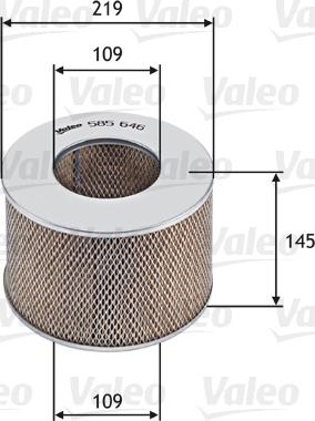 Valeo 585646 - Въздушен филтър vvparts.bg