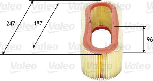 Valeo 585643 - Въздушен филтър vvparts.bg