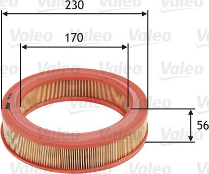 Valeo 585650 - Въздушен филтър vvparts.bg