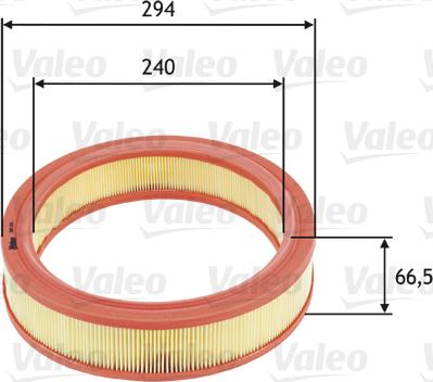 Valeo 585651 - Въздушен филтър vvparts.bg