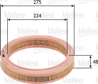 Valeo 585657 - Въздушен филтър vvparts.bg