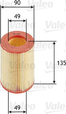 Valeo 585660 - Въздушен филтър vvparts.bg