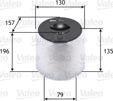 Valeo 585663 - Въздушен филтър vvparts.bg