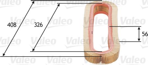 Valeo 585667 - Въздушен филтър vvparts.bg