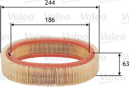 Valeo 585606 - Въздушен филтър vvparts.bg