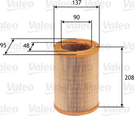 Valeo 585608 - Въздушен филтър vvparts.bg