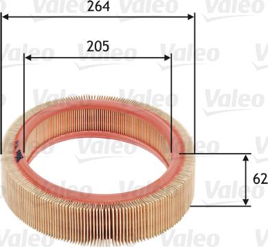 Valeo 585607 - Въздушен филтър vvparts.bg