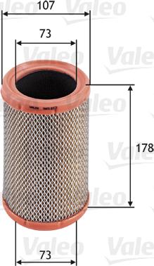 Valeo 585613 - Въздушен филтър vvparts.bg