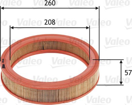 Valeo 585686 - Въздушен филтър vvparts.bg