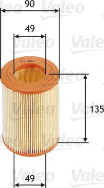 Valeo 585681 - Въздушен филтър vvparts.bg