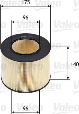 Valeo 585683 - Въздушен филтър vvparts.bg