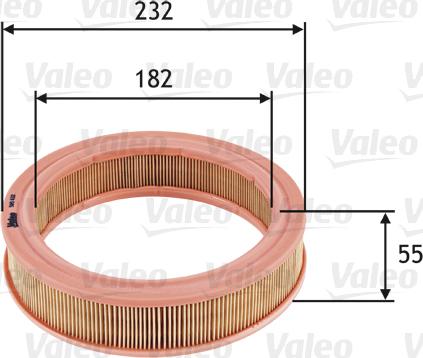 Valeo 585632 - Въздушен филтър vvparts.bg