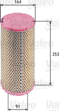 Valeo 585624 - Въздушен филтър vvparts.bg