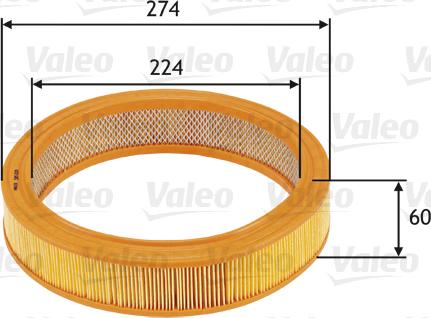 Valeo 585620 - Въздушен филтър vvparts.bg