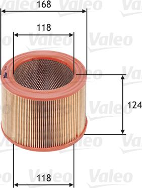 Valeo 585621 - Въздушен филтър vvparts.bg