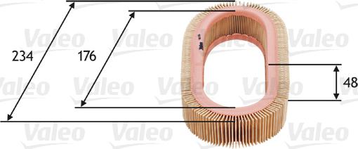 Valeo 585628 - Въздушен филтър vvparts.bg
