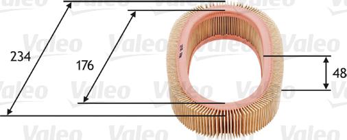 Valeo 585671 - Въздушен филтър vvparts.bg