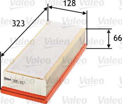 Valeo 585157 - Въздушен филтър vvparts.bg