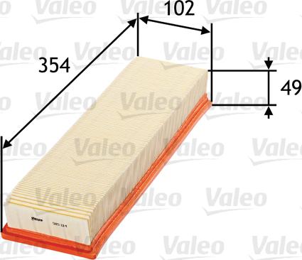 Valeo 585114 - Въздушен филтър vvparts.bg