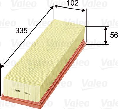 Valeo 585130 - Въздушен филтър vvparts.bg