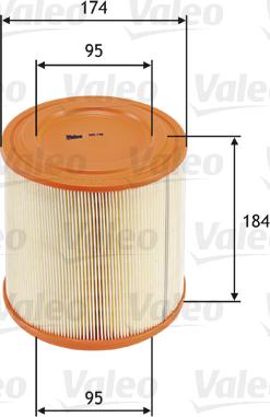 Valeo 585740 - Въздушен филтър vvparts.bg