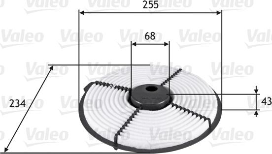 Valeo 585704 - Въздушен филтър vvparts.bg