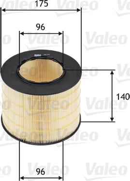 Valeo 585714 - Въздушен филтър vvparts.bg