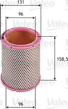 Valeo 585711 - Въздушен филтър vvparts.bg