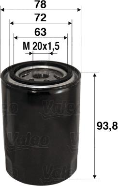 Valeo 586080 - Маслен филтър vvparts.bg