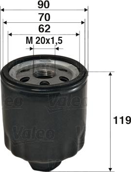 Valeo 586020 - Маслен филтър vvparts.bg