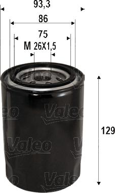 Valeo 586076 - Маслен филтър vvparts.bg
