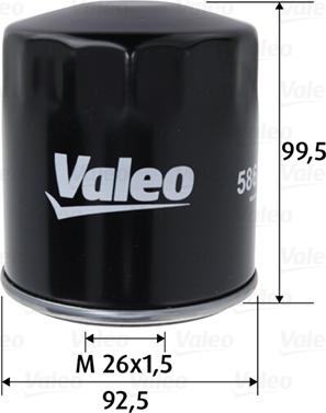 Valeo 586152 - Маслен филтър vvparts.bg