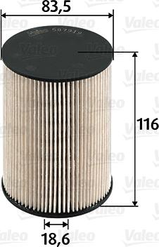 Valeo 587919 - Горивен филтър vvparts.bg