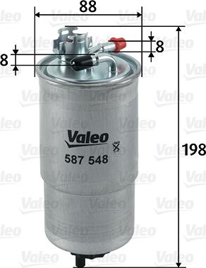 Valeo 587548 - Горивен филтър vvparts.bg
