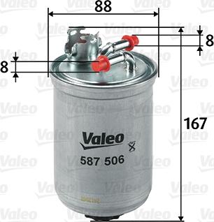 Valeo 587506 - Горивен филтър vvparts.bg
