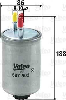 Valeo 587503 - Маслен филтър vvparts.bg