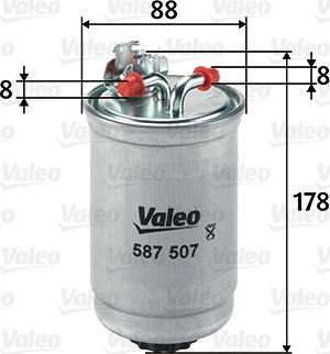 Valeo 587507 - Маслен филтър vvparts.bg