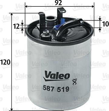 Valeo 587519 - Горивен филтър vvparts.bg