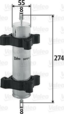 Valeo 587514 - Горивен филтър vvparts.bg