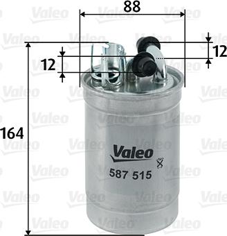 Valeo 587515 - Горивен филтър vvparts.bg