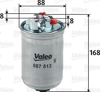 Valeo 587513 - Горивен филтър vvparts.bg