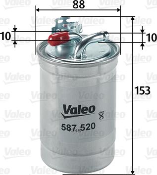 Valeo 587520 - Горивен филтър vvparts.bg