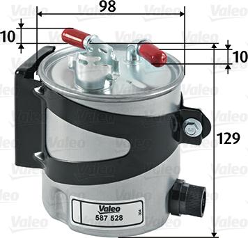 Valeo 587528 - Горивен филтър vvparts.bg