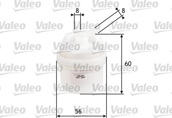 Valeo 587049 - Горивен филтър vvparts.bg