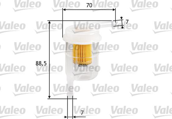 Valeo 587045 - Горивен филтър vvparts.bg