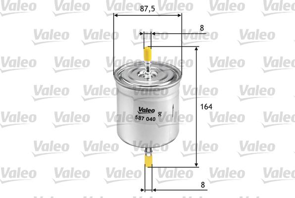 Valeo 587040 - Горивен филтър vvparts.bg