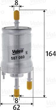 Valeo 587060 - Горивен филтър vvparts.bg