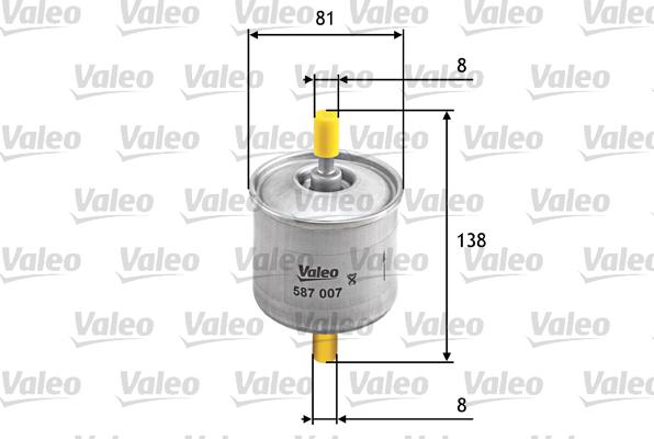 Valeo 587007 - Маслен филтър vvparts.bg