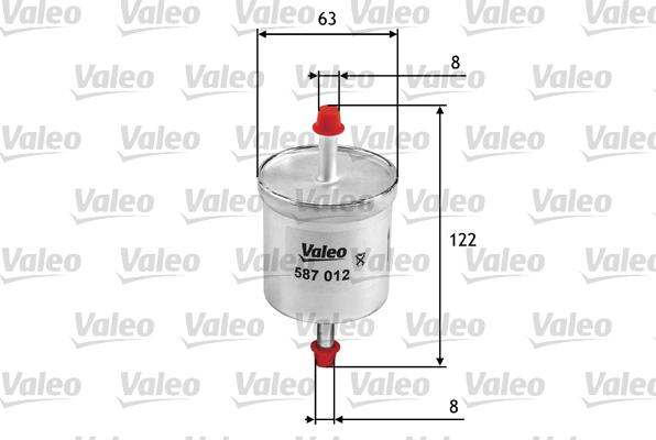 Valeo 587012 - Горивен филтър vvparts.bg