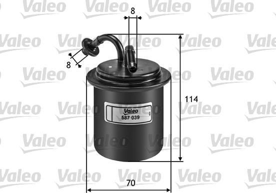 Valeo 587039 - Горивен филтър vvparts.bg